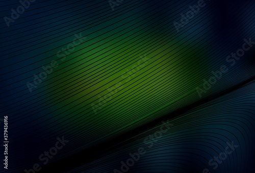 Dark Green, Yellow vector texture with wry lines.