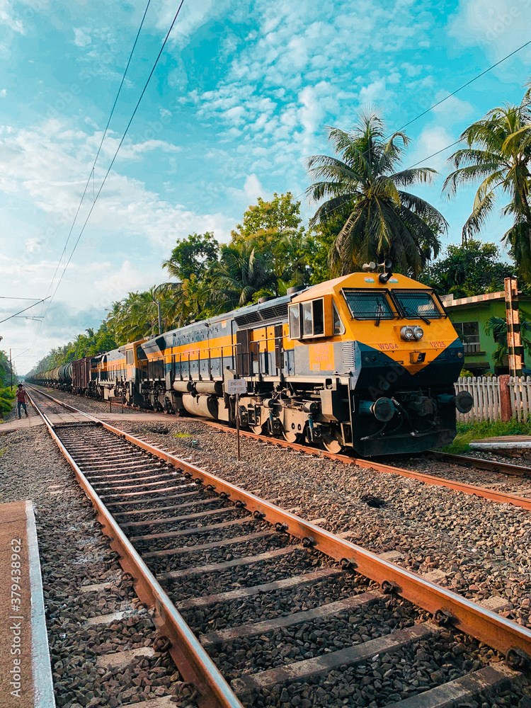 Fototapeta premium train on the railway