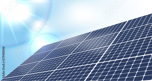 Solar panels and wind turbines or alternative sources of energy. Ecological sustainable energy supply. Vector illustration design.