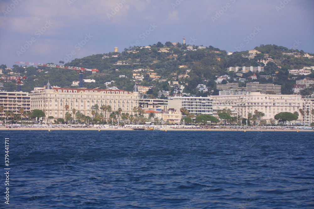 le rivage de la Croisette à Cannes