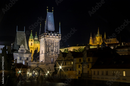 Prague, Pont Saint Charles de nuit