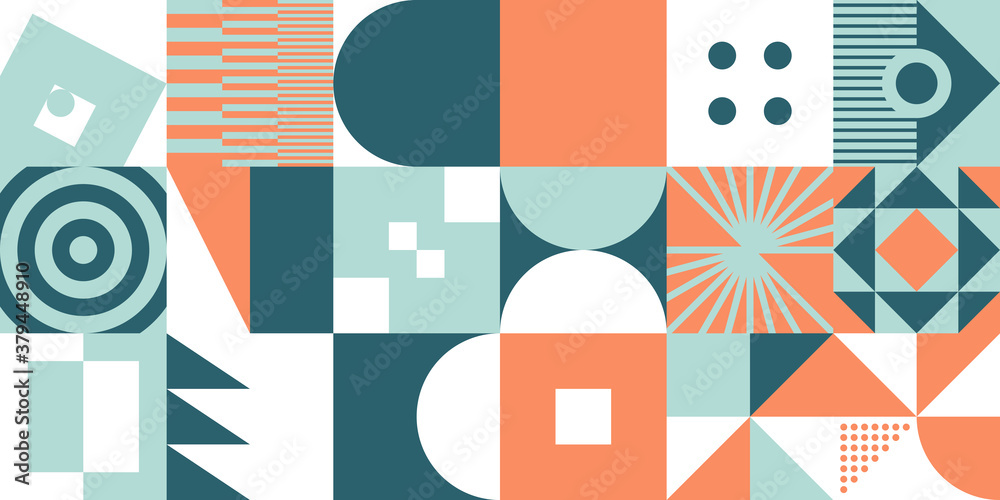 Geometric Abstract Vector Elements Design