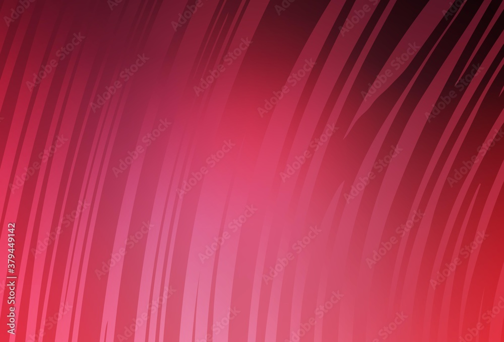 Fototapeta premium Light Pink vector glossy abstract layout.