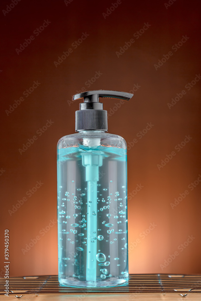 Φωτογραφία Alcohol gel bottle or hand sanitizer bottle Alcohol gel Sanitizer hand gel cleaners for anti Bacteria and virus