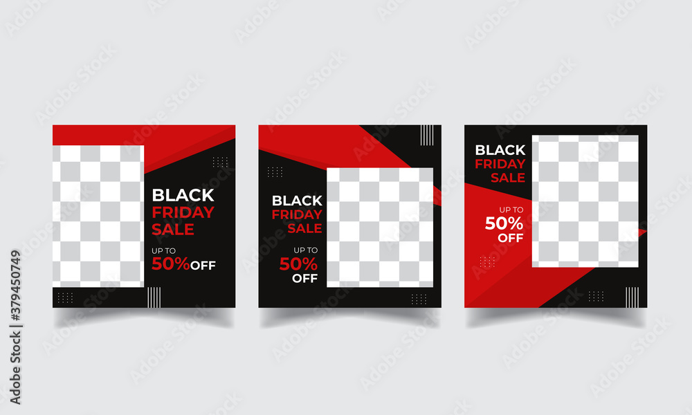 Social media post banner for black Friday sale promotion, black Friday sale banner template Social media post banner for black Friday sale promotion, black Friday sale banner template