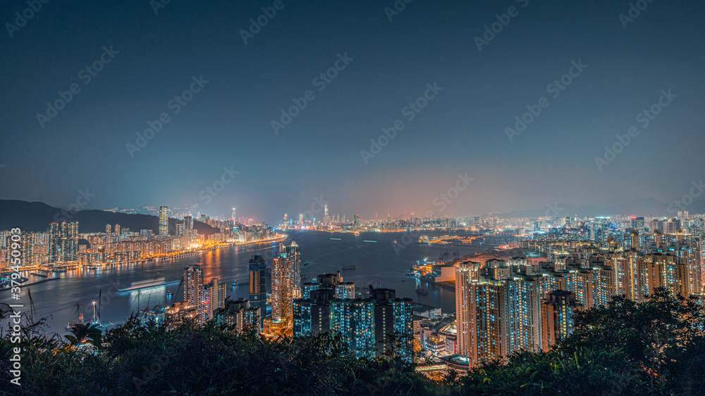 Obraz premium Hong kong at its transformation time