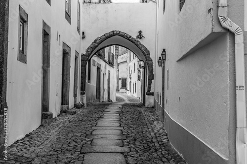City streets in the castle of Marvao, Portugal