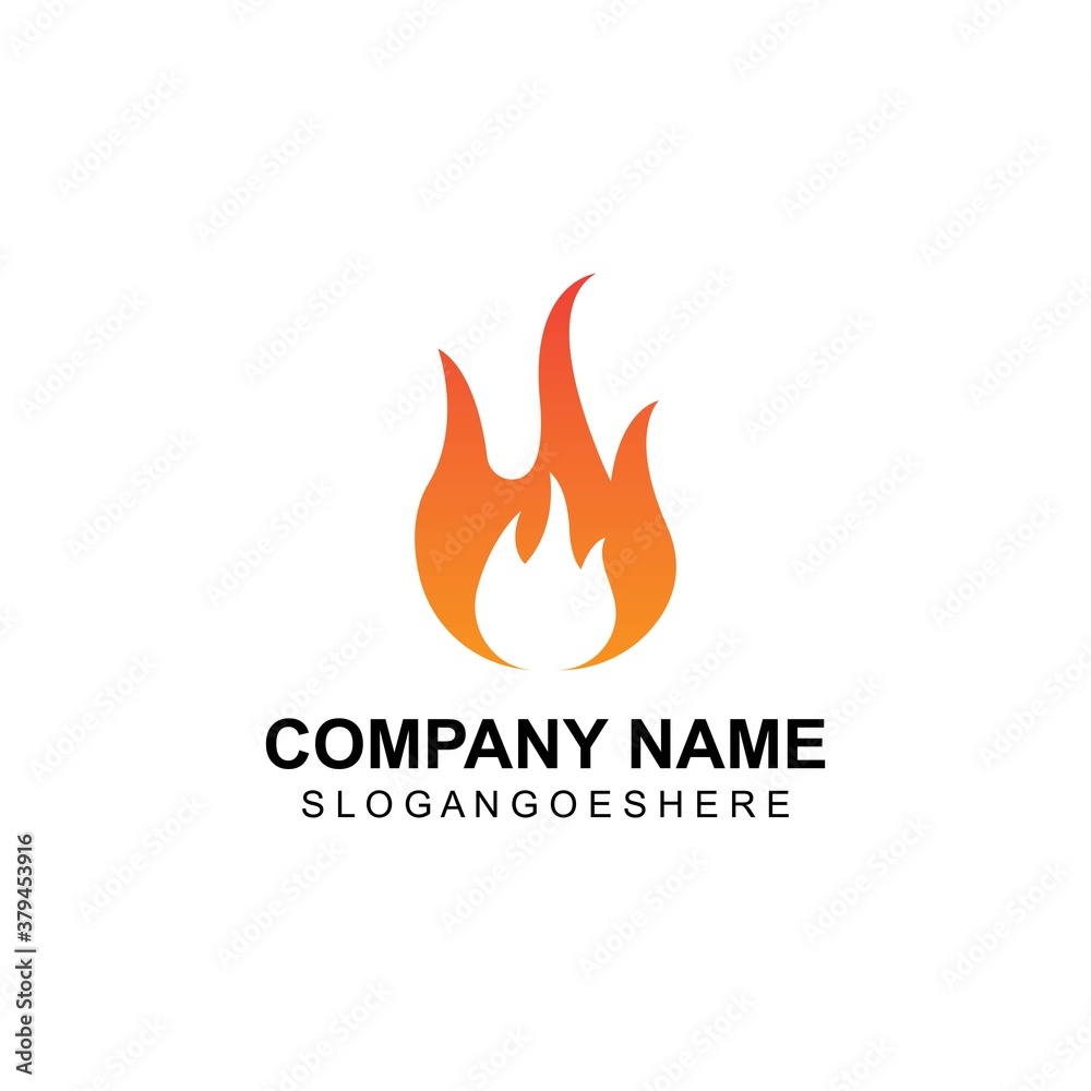 Fire flame logo Template vector, for logo Oil, gas and energy Fire flame logo Template vector, for logo Oil, gas and energy