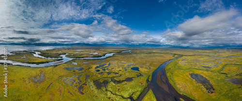 Foto Avacha river delta on Kamchatka
