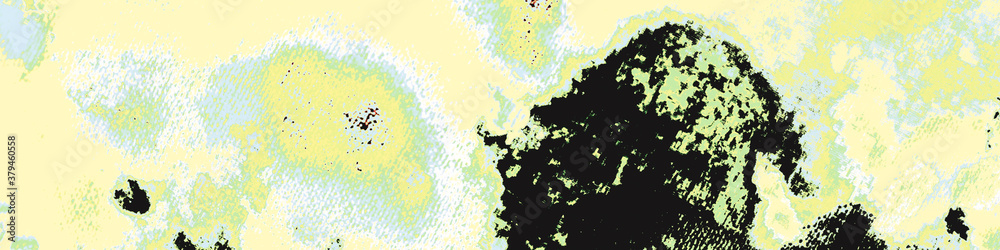 Yellow Ink Texture. Blue Contemporary Yellow Ink Texture. Blue Contemporary