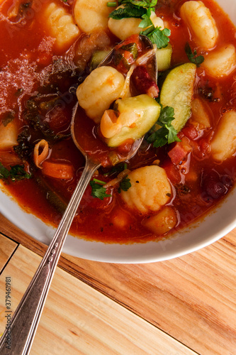 Italian Gnocchi Minestrone Soup photo