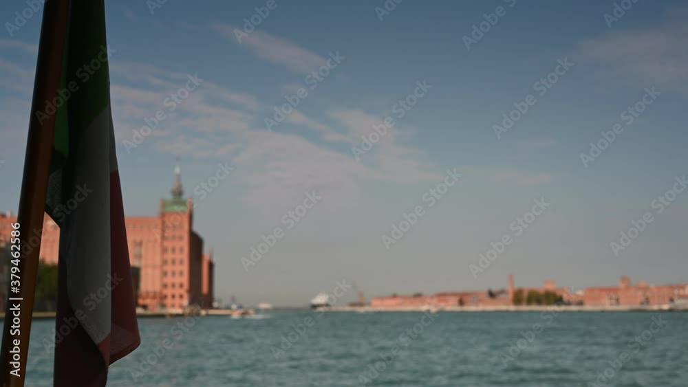 Venice, Italy - Historic buildings between the canals of the lagoon city