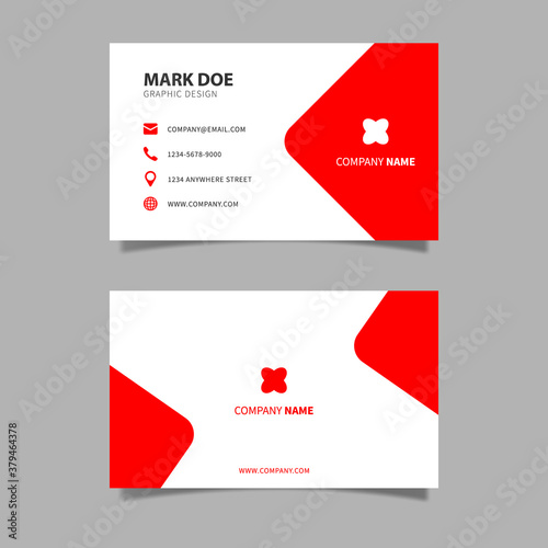 Modern Creative Geometric and Clean Business Card Vector Template.