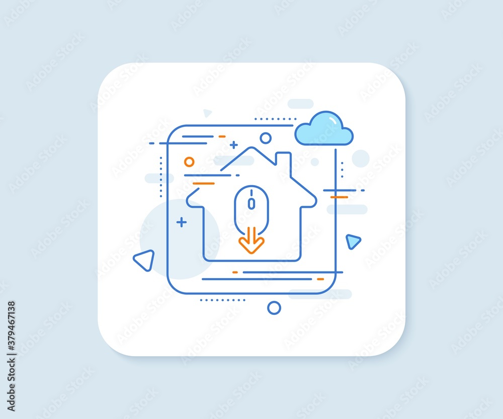 Scroll down mouse line icon. Abstract vector button. Scrolling screen sign. Swipe page. Scroll down line icon. Home concept badge. Vector Scroll down mouse line icon. Abstract vector button. Scrolling screen sign. Swipe page. Scroll down line icon. Home concept badge. Vector