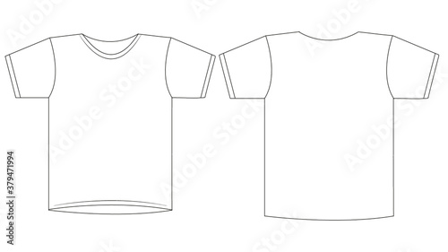 T-Shirt outline.(schablone)