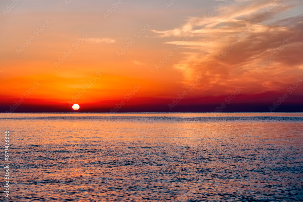 Sunrise over Mediterranean Sea