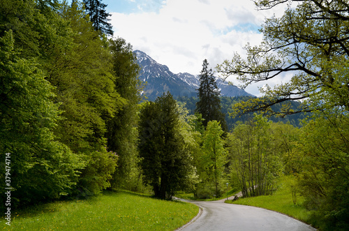 The beautiful gardens of Linderhof Castle in Bavaria Germany - LINDERHOF, GERMANY photo