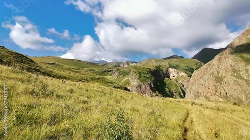 Mountain landscape near Elbrus on Caucasus, Russia