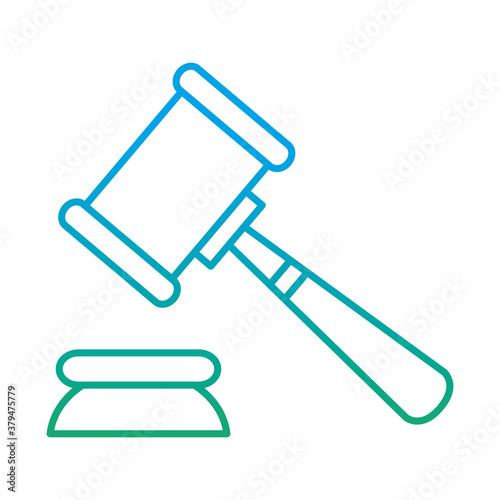 law hammer degraded style icondesign, justice legal judgment and judical theme Vector illustration