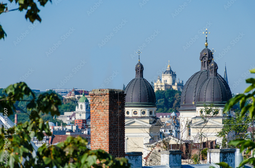 Lviv City Old Architecture in the autumn season