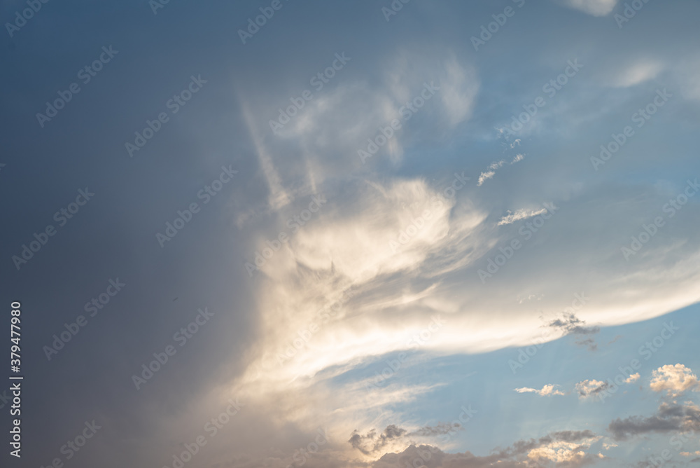 Amazing beautiful sky with clouds