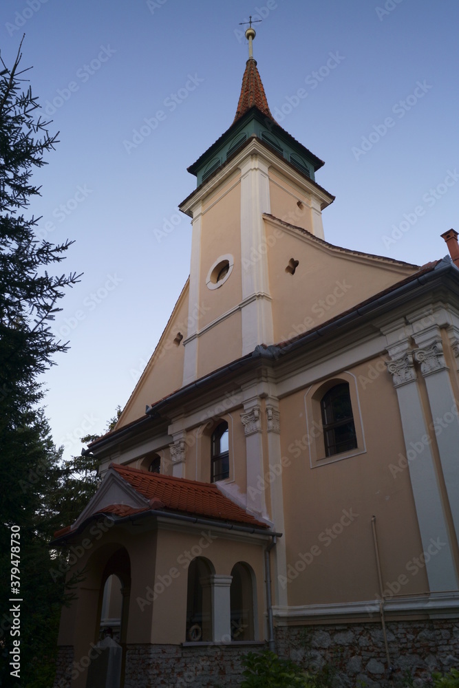 Hungarian Lutheran Evangelical Church,  Brasov Transylvania, Romania; construction of the 1783