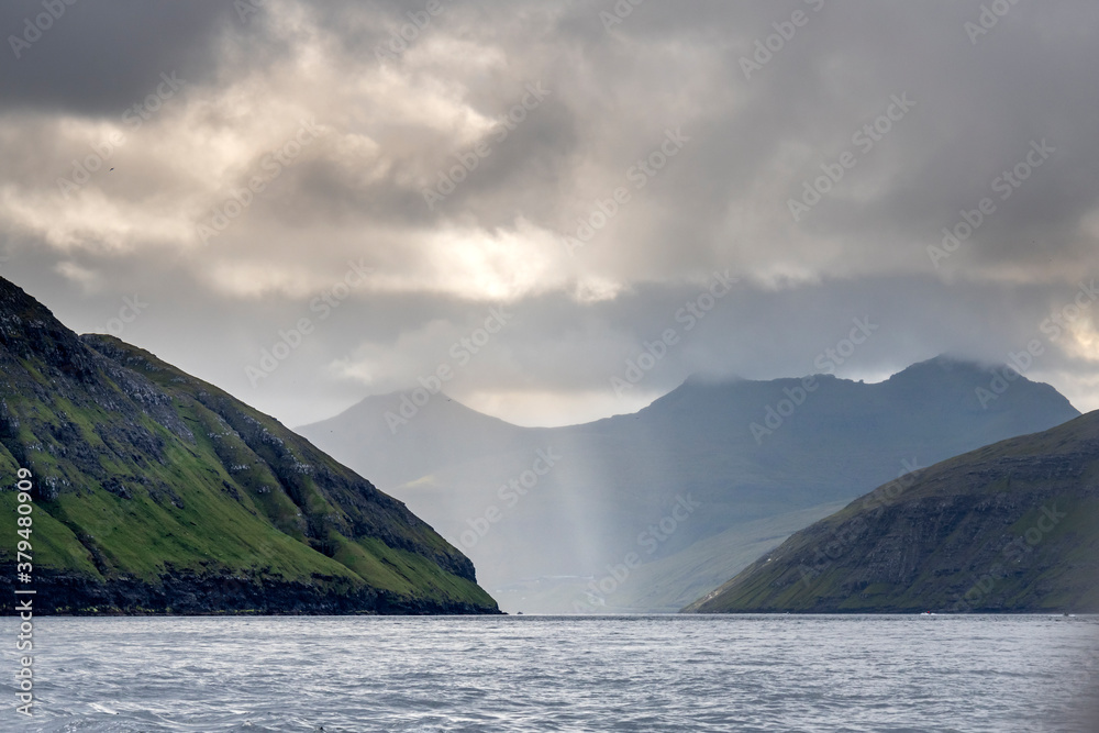 Nordic natural landscape on Faroe Islands