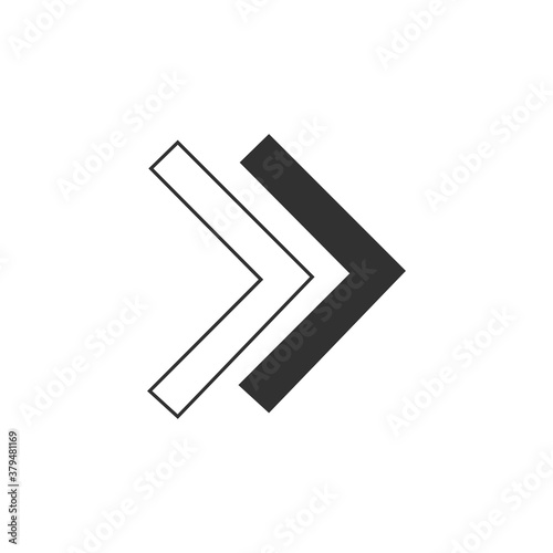 Right chevron Arrow Vector ...