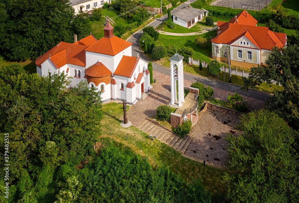 Nice temple on the hill at Fonyod, Hungary