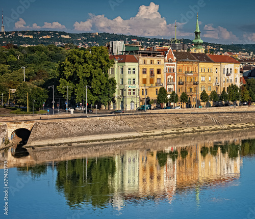 Nice houses along river Dan...
