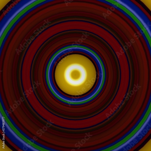 Colorful retro circle pattern. Retro concept design.