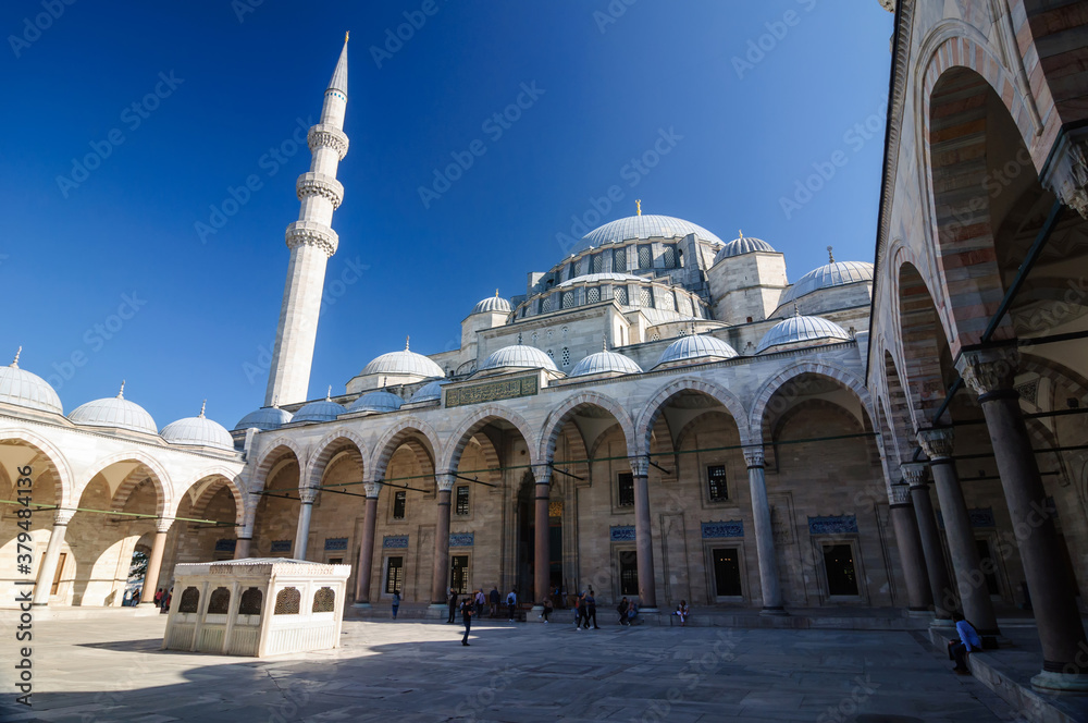 Suleiman Mosque is the second Grand mosque in Istanbul