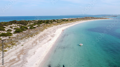 Espalmador aerial view with drone photo