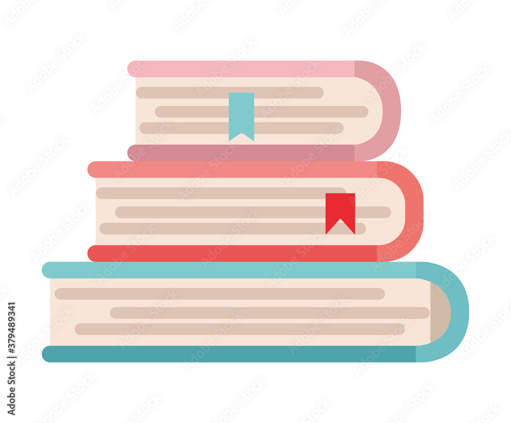 Isolated education books vector design Isolated education books vector design