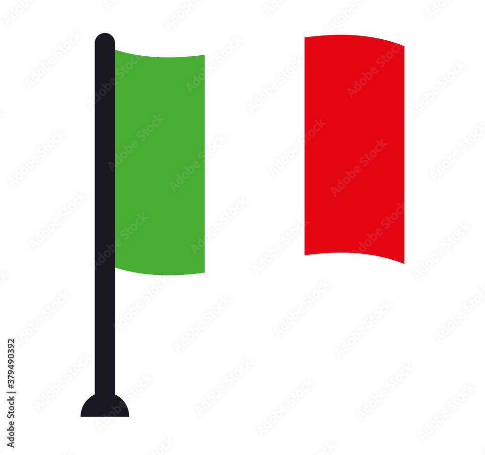 Isolated mexican flag vector design