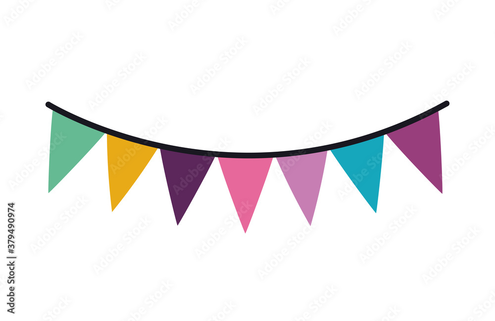 Party banner pennant vector design Party banner pennant vector design