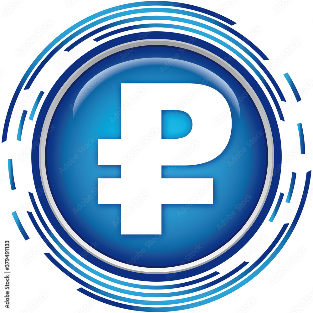 Obraz premium ruble icon