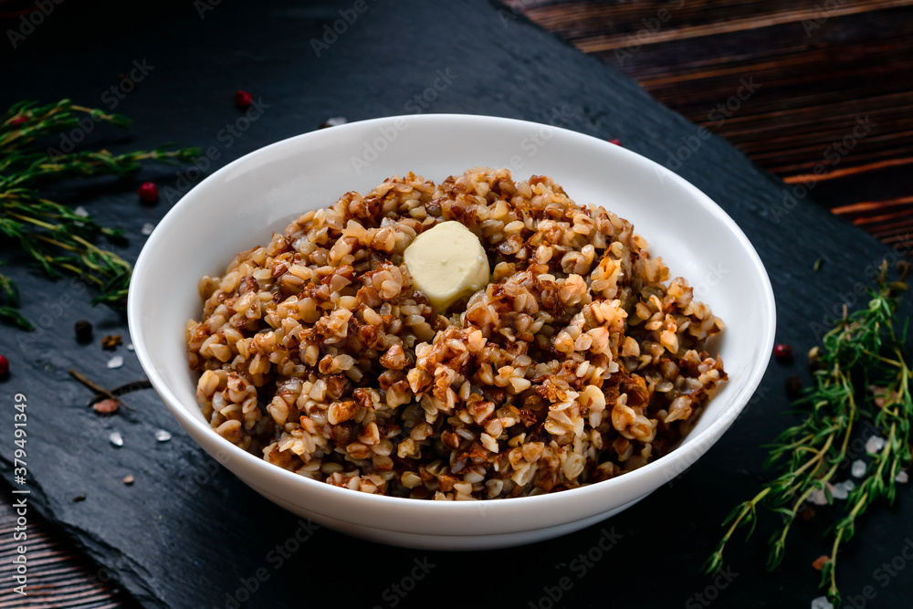 buckwheat porridge with butter buckwheat porridge with butter