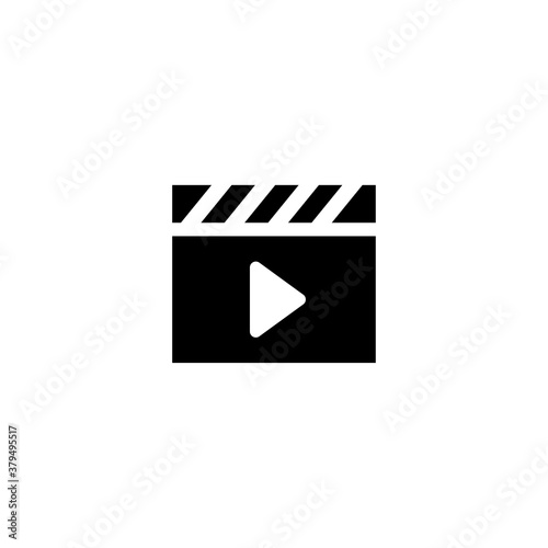 clapboard icon on white background