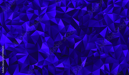 Blue polygonal background. Vector illustration. 