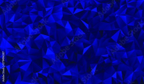 Blue polygonal background. Vector illustration. 