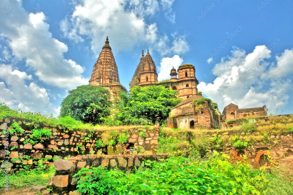Chaturbhuj Temple, dedicated to Vishnu, is situated at Orchha in Madhya Pradesh, India.
