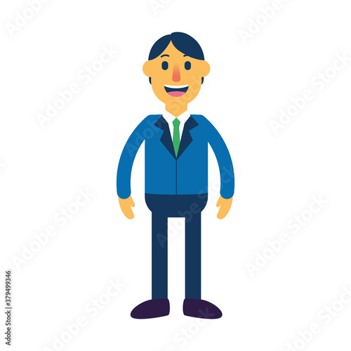 Isolated person asian people ethnicity icon - Vector