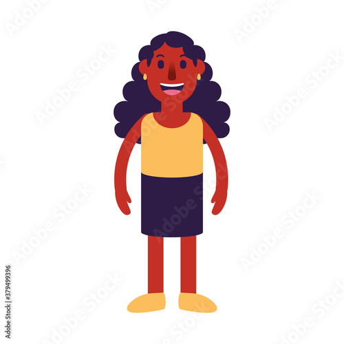 Isolated person indian people ethnicity icon - Vector