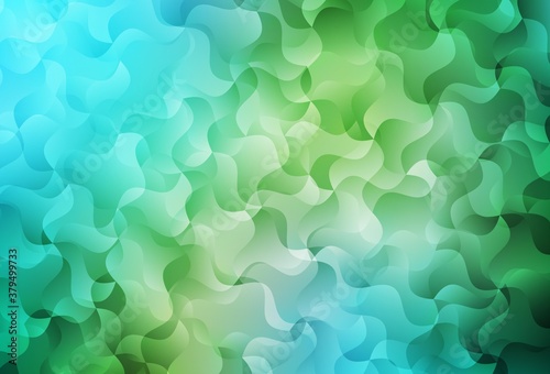 Light Blue, Green vector background with wry lines.