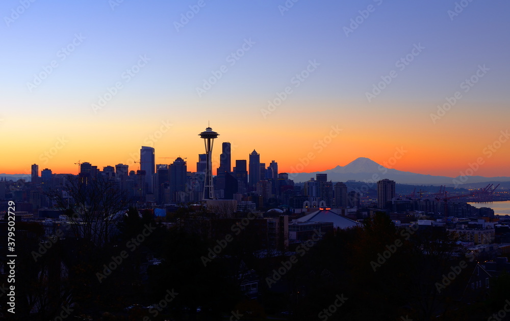 Seattle Skyline at Dawn Seattle Skyline at Dawn