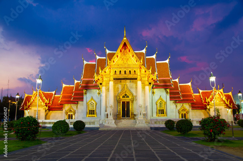 Photography Wat Benchamabophit in Bangkok Thailand