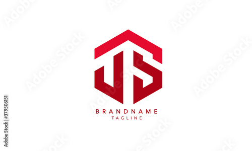 Alphabet letters Initials Monogram logo JS, SJ, J and S