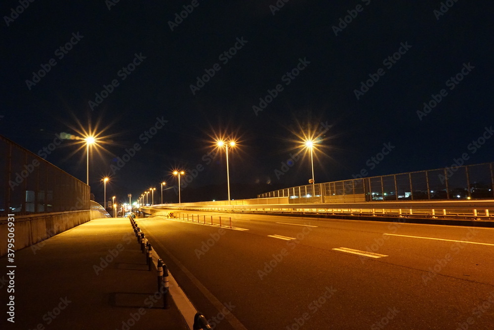 Obraz premium 深夜の国道