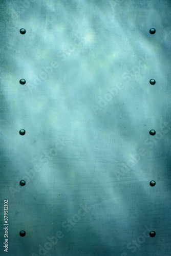 blue background with rivets 